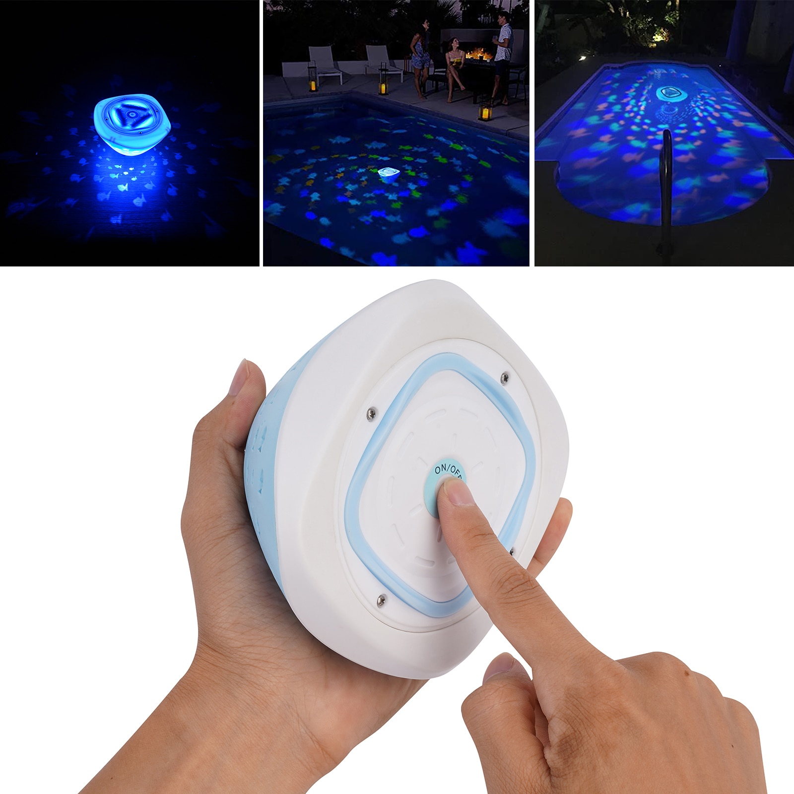새로운 다채로운 LED 수영장 빛 수중 방수 풍경 램프 욕조 물고기 탱크 목욕 수영장 여름